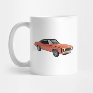 Orange Vintage Muscle Car Mug